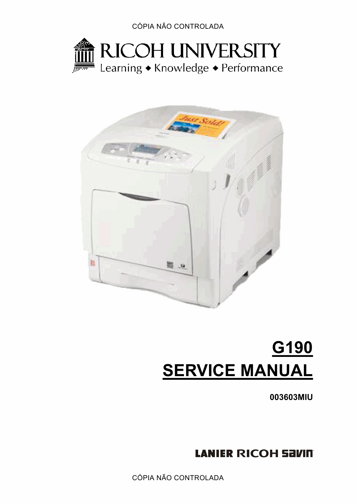RICOH Aficio SP-C420DN G190 Service Manual-1